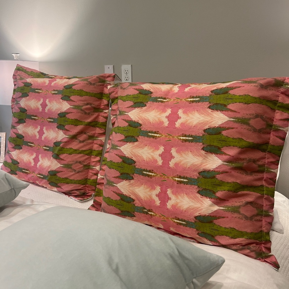 Two Laura Park Sham Covers